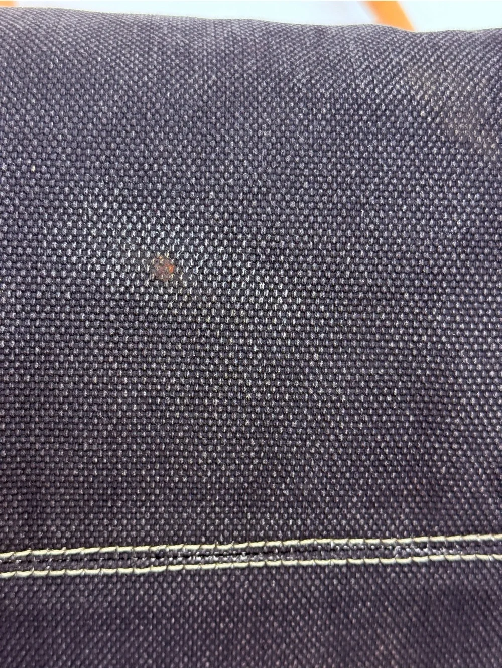 VTG Dooney & Bourke Black Canvas Leather Trim Satchel Bag | Classic Shoulder - Picture 11 of 16